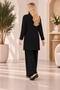 Women's fisherman neck zippered knitwear set - 3