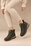 Terra Furry Hidden Heel Women's Sneakers Boots - 3