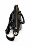 Women's Daily Hand and Shoulder Bag Black – with Zipper Pocket and Strap - 3