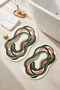 Digital Non-Slip Washable Colorful Modern Bathroom Mat Set Toilet Seat Set