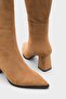 Lyda Pointed Toe Thick Heeled Half Zipper Stylish Women's Boots - 3