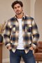 Men's Lumberjack Shirt Plaid Pattern Long Sleeve Double Pockets with Flap Winter Lumberjack Shirt