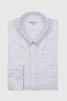Bb Club Mike Woven 100% Cotton Regular Fit White Button-Down Collar Men's Checkered Shirt - 2