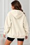 Women's Oversize Hooded Zippered Pocket Casual Sweatshirt Cardigan - 4