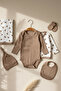 Teddy Dream 7 Piece 100% Cotton Teddy Bear Patterned Antiallergic Newborn Baby Hospital Discharge Set - Be - 4