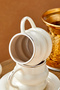 Velmont 6-Person 90 ml Porcelain Coffee Cup Set Ckr4603 - 6