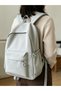 Girls Solid Backpack with Pockets - 3