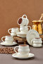 Velmont 6-Person 90 ml Porcelain Coffee Cup Set Ckr4603 - 8