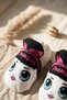 Princess Embroidered Cotton Baby Booties - Soft Textured Baby Girl Home Shoes and Slippers - 3