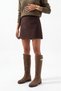 Women's Buckle Riding Casual Boots Velote Tobacco Brown Suede - 2