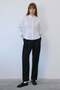 Off-Shoulder Bat Sleeve White Shirt - 3