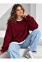Women's Soft Crew Neck Patterned Knitwear Sweater - 2