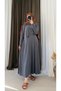 Asymmetrical Cut Sandy Skirt Set - Mg - Smoked - 2