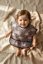 Luvia Water and Stain Resistant Baby Food Bib with Pockets - Pink Panther and Cute Teddy Bear Pattern, Blw Compatible - 3