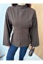 Women's Tie-Details Stand Collar Blouse - 4