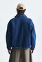 Oversize Zipper Closure Denim Coat - 5