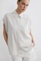 Striped Low Sleeve Ecru Shirt - 4
