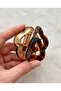 Plica Spiral Detailed Bone-Look Metal Buckle - 3