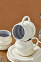 Velmont 6-Person 90 ml Porcelain Coffee Cup Set Ckr4603 - 8