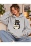 Women'S/Unisex Pasta Noodle Cat Printed Black Hooded Sweatshirt & Hoodie