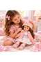 Girl Doll with Long Hair, Floral Dress, Knitted Cardigan, Winter Hat & Boots, Realistic Baby Girl Doll Toy for Kids, Dress-Up Pretend Play Companion, Princess Doll for Role Play & Gift - 3