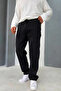 Men's Black 3 Thread Combed Cotton Comfortable Fit Cotton Premium Sweatpants - 2