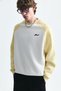Color Block Crew Neck Sweatshirt - 2