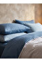 4-Piece Polyester Quilt Cover Comforter Set - Light Blue, 180x220cm - 3