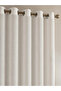1-Piece Plain Non Black-Out Curtain, 140x260cm Grey - 3