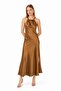 Halter Yaka Saten Elbise - 2
