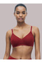 Red Solid Cotton Non-Padded Comfort T-Shirt Bra