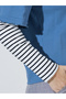 Multi-Color Striped Long Sleeves Layered Look Sweatshirt - 4