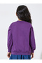 Girls Slogan Print Cotton Sweatshirt - 5