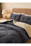1-Piece Polyester Quilt Cover Comforter Set - Black, 150X200Cm - 2