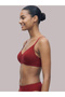 Red Solid Cotton Non-Padded Comfort T-Shirt Bra - 3