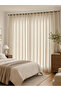 1-Piece Plain Non Black-Out Curtain, 170x280cm Beige - 2