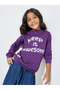 Girls Slogan Print Cotton Sweatshirt