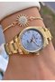 Yellow Color - Small Case - Women's Wristwatch with 2-Year Warranty - Gift Bracelet Included - 6