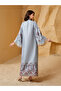 Maxi Jalabiya Dress with Intricate Print and Rhinestones - 2