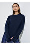 Navy Blue Long Sleeve T-Shirt with Thumbhole