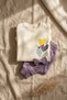 Aria Bloom Baby Girl Ruffle Detailed Heart Patterned Top and Bottom Set - 100% Cotton Purple & Cream Sweatshirt - 6