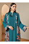 Green Maxi Jalabiya with Floral Embroidery - 2