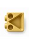 Lego Designed 3-Compartment Children's Toothbrush Holder and Desktop Pen Holder Organizer - Gold - 3