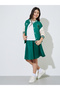 Teen Girls Color Block Printed Bomber Jacket - 2