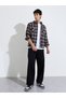 Brown Checked pocket Details Regular Fit Shirt - 2