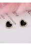 Copper Heart Stud Earrings - Casual - 5