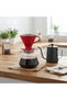 V60 Red Ceramic Filter Coffee Brewing Set Steel Filter 600 ml