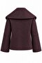 Brown Buttoned Short Cashmere Jacket - 2Y7675 - 2