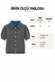 Denim Collared Knitwear Gray - 3