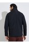 Men Black Paneled Utility Zipper Jacket - 5
